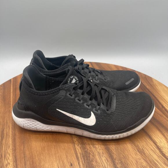 Nike Free RN Shoes Womens 7.5 Black Running Workout Walking Training Sneakers - Picture 1 of 8